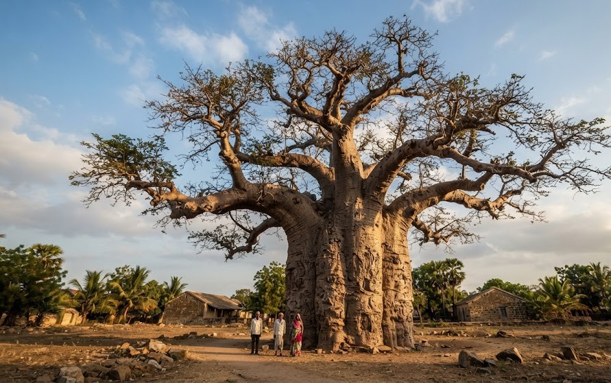 The 400-Year-Old Rukhda Tree: Diu’s Most Breathtaking African Gian